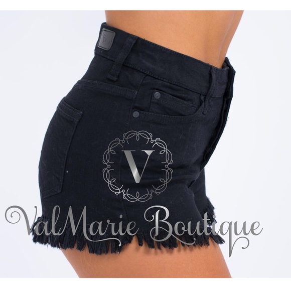 Mini Distressed Denim Shorts - Picture 4 of 5